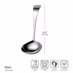 Towle Living Basic Serving Gravy LadleServing Utensil  Silverware