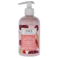 CND Scentsations Hydrating Hand & Body Lotion  Lotion for Dry Skin  Moisturizing Formula for Healthier  Softer Skin  Black Cherry and Nutmeg  8.3 Fl O