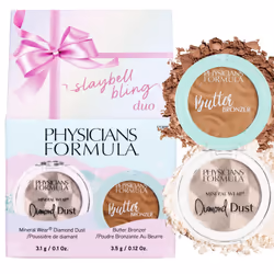 Physicians Formula Slaybell Bling Duo - Butter Bronzer & Diamond Dust Holiday Gift Set Murumuru Butter Infused for a Radiant ...