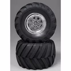 TAMIYA 9805619 Rear Tire/Wheel 58242 (2)