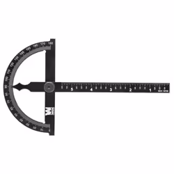 WEN ME512P Adjustable Aluminum Protractor and Angle Gauge with Laser Etched Scale