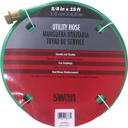 Swan Products SN58R015 Utility Lightweight Leader Hose 15' x 5/8""""  Green