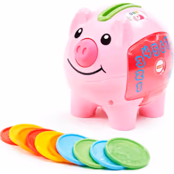 Fisher-Price Baby & Toddler Toy Laugh & Learn Smart Stages Piggy Bank