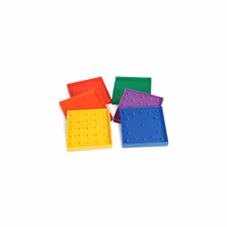 Learning Resources 5Inch DoubleSided Assorted Geoboard Shapes  6 Pieces  Ages 5+ Kindergarten Learning Toys  Math Manipulatives for Kids Back to Schoo