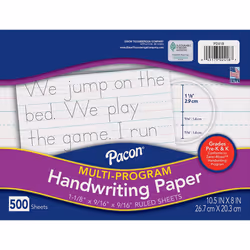 Pacon Multi-Program Handwriting Papers