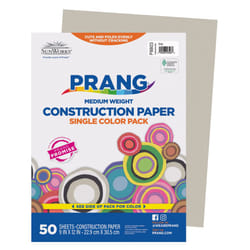SunWorks Heavyweight Construction Paper  9 x 12 Inches  Gray  Pack of 50