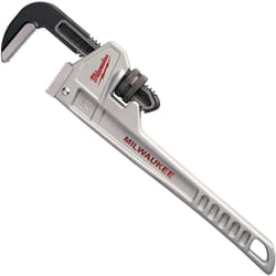 Milwaukee 48 22 7212 48227212 Aluminium Pipe Wrench-12 Inch, Red/Black/Silver