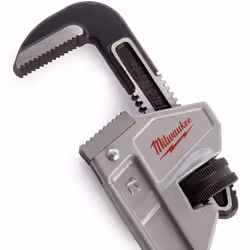 Milwaukee 48 22 7212 48227212 Aluminium Pipe Wrench-12 Inch, Red/Black/Silver