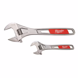 Milwaukee 48227400 6/10-Inch Adjustable Wrench Set - Silver/Red