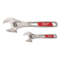 Milwaukee 48227400 6/10-Inch Adjustable Wrench Set - Silver/Red