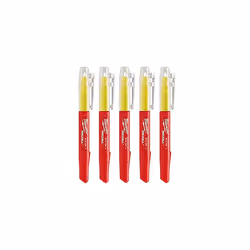 045242482573 INKZALL Fluorescent Marker Yellow Set of 5
