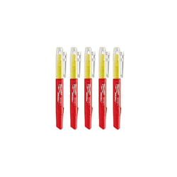 045242482573 INKZALL Fluorescent Marker Yellow Set of 5