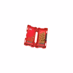 Milwaukee Metal Drill Bit Set 48894759Â 56Â g Red Hex titanium Shockwave, 1Â W, 0Â V