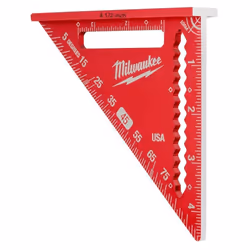 Milwaukee 7 in. Rafter Square Easy to Read MLSQ070 & MILW 4-1/2"""" Trim Square (MLSQ070-MLSQ040)