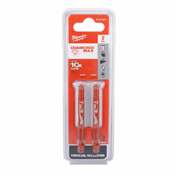 Miluwakee Milwaukee 49-56-0501 Diamond MAX 1/4inch Diamond Grit Hole Saw 2 Pack