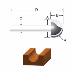 ROUTER BIT 12 COREBOX Pack of 1