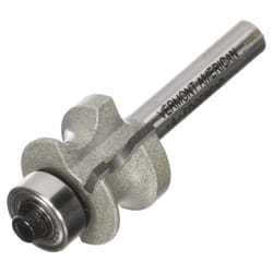 Vermont American 23137 18Inch Carbide Tipped Edgebead Router Bit  12Inch Ball Bearing 2Flute 14Inch Shank