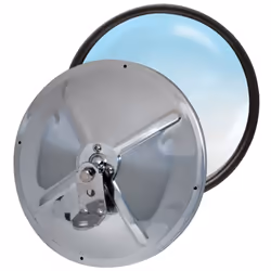 85Inch Stainless Steel Convex Mirror Head RP19S with LBracket and Center Offset Stud Adjustable Mirror Truck and Car Visibil