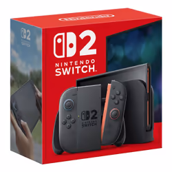 Nintendo Switch 2, Nintendo Switch 2, Black, Analogue / Digital, D-pad, Home button, Menu button, Power button, Buttons, LCD