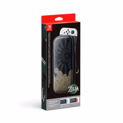Nintendo 10009832, Hardshell case, Nintendo, Black, Gold, Grey, Nintendo Switch, Nintendo Switch OLED, Dust resistant, Scratc ...
