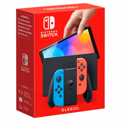 Nintendo Switch OLED, Nintendo Switch, NVIDIA Custom Tegra, Blue, Red, Analogue / Digital, Home button, Power button, Buttons