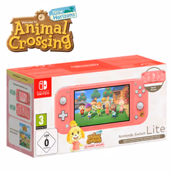 Nintendo Switch Lite Animal Crossing: New Horizons Isabelle Aloha Edition portable game console 14 cm (5.5") 32 GB Touchscreen Wi-Fi Coral - Additional view 2