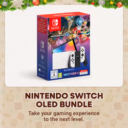 Nintendo Switch OLED + Mario Kart 8 Deluxe + Switch Online 12 Months portable game console 17.8 cm (7") 64 GB Touchscreen Wi-Fi White
