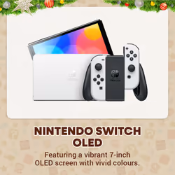 Nintendo Switch OLED + Mario Kart 8 Deluxe + Switch Online 12 Months portable game console 17.8 cm (7") 64 GB Touchscreen Wi-Fi White