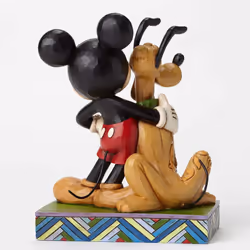 Disney Traditions by Jim Shore Mickey Mouse and Pluto Stone Resin Figu