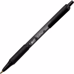 BIC Soft Feel Black Retractable Ballpoint Pens  Medium Point (1.0mm)