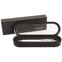 PILOT Axiom Collection Retractable Ballpoint Pen  Pearl White Barrel  Blue Ink  Medium Point (90063)