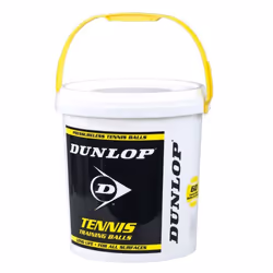 Dunlop Trainer Tennis Balls White 60 Ball Bucket