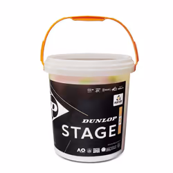 Dunlop Stage 2 Mini Tennis Balls Orange 60 Ball Bucket