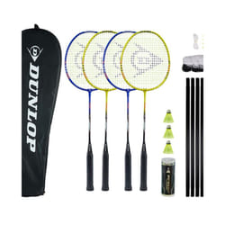 Dunlop Sports Nitro-Star SSX 1.0-4 Player Badminton Set with Net