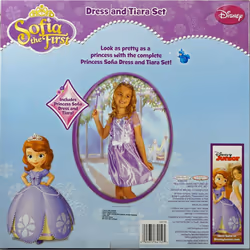 Disney Princess Sofia the First Dress and Tiara Set