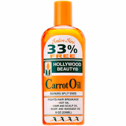 HOLLYWOOD BEAUTY Carrot Oil Repairs Split Ends 8oz/236ml
