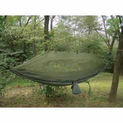 Snugpak Jungle Hammock with Mosquito Net Lightweight Parachute Nylon Includes 2 Steel Carabiners Supports 400 Pounds