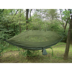 Snugpak Jungle Hammock with Mosquito Net  Lightweight Parachute Nylon  Includes 2 Steel Carabiners  Supports 400 Pounds