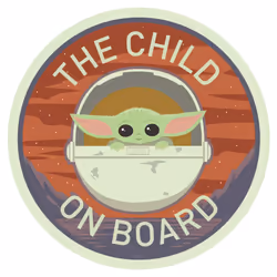 Chroma Graphics Mandalorian The Child ON Board E Stick Onz Decal 25068