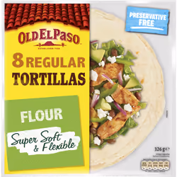Old El Paso 8 Super Soft Flour Tortillas 326G