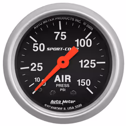 Auto Meter 3320 Sport-Comp Mechanical Air Pressure Gauge