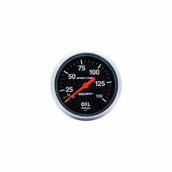 Auto Meter 3423 Sport-Comp Mechanical Oil Pressure Gauge 2.625 in.