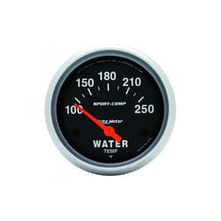 Auto Meter 3531 Sport-Comp Electric Water Temperature Gauge - 2.62 in. - 100-250 deg