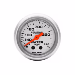 Auto Meter 4332 Mini Ultra-Lite Water Temperature Gauge - 2.06 in. - 120-240 deg