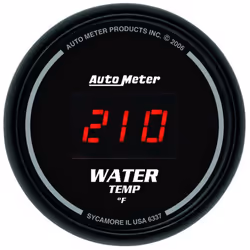 Auto Meter 6337 Sport Comp Digita 2-1/16"" 0-300 F Digital Water Tempe