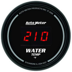 Auto Meter 6337 Sport Comp Digita 2-1/16"" 0-300 F Digital Water Tempe