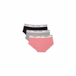 Calvin Klein Girls Little Modern Cotton Hipster Underwear  Multipack  Sachet PinkHeather GreyBlack  Large