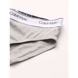 Calvin Klein Girls Little Modern Cotton Bikini Panty Underwear  3 PackHeather Grey  Classic White  Black  Medium