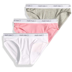 Calvin Klein Girls Little Modern Cotton Bikini Panty Underwear  3 PackSachet Pink  Classic White  Heather Grey  XLarge