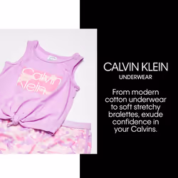 Calvin Klein Girls' Little 2 Piece Sleepwear T-Shirt and Shorts Pajama